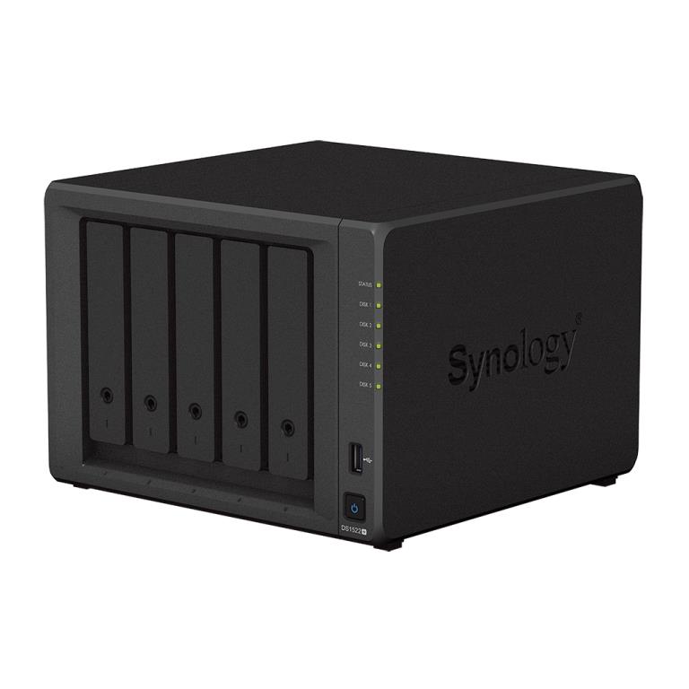 Serveur NAS Synology DS1522+ équipé de 40 TB bruts (5 X 8 TB